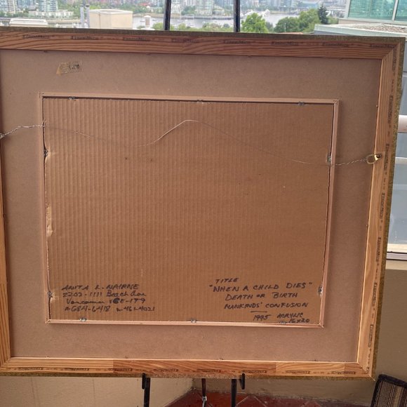 ORIGINAL ACRYLIC PAINTING - ANITA NAIRNE (EUC) / FREE SHIPPING READ DESCR. - Picture 7 of 8